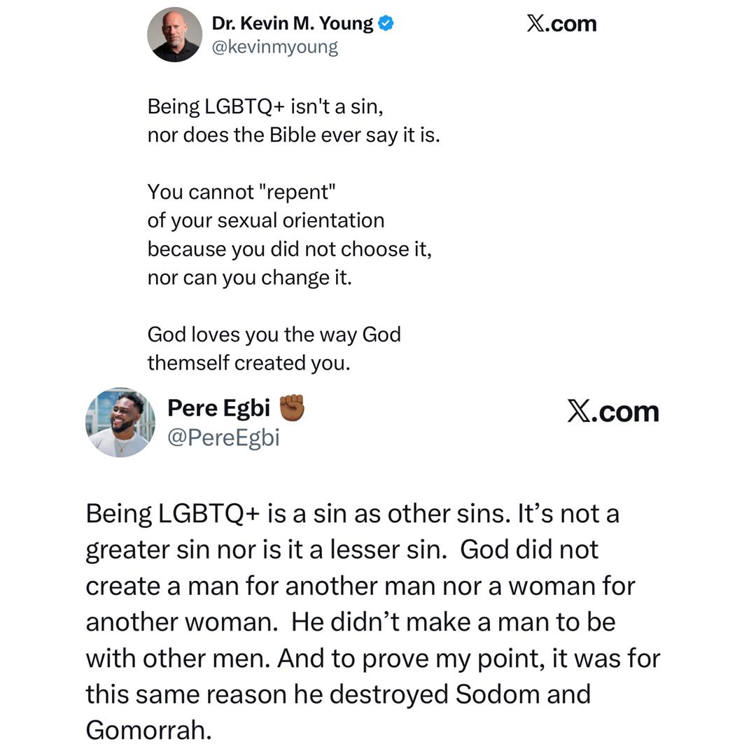 Gay rights activist, Bisi Alimi, slams reality TV star, Pere Egbi, for saying being LGBTQ is a sin